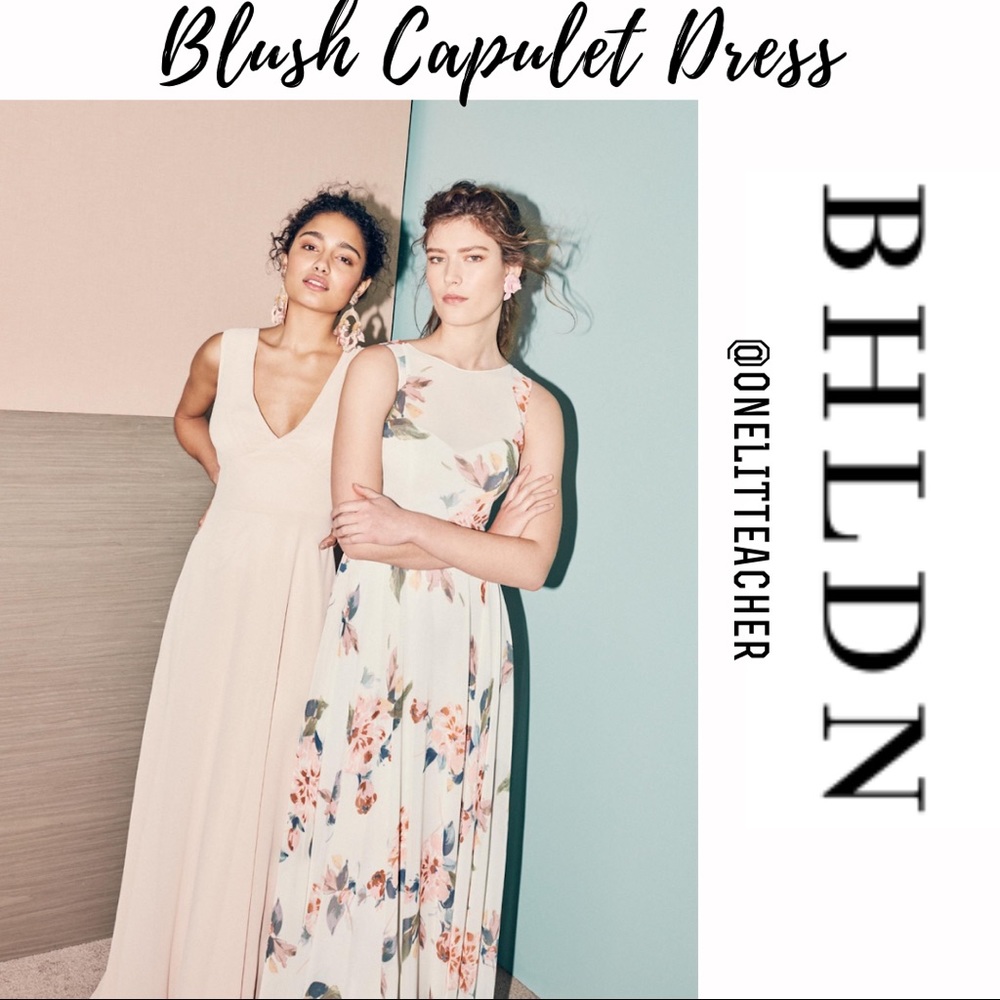 Anthropologie BHLDN Capulet Blush Bridesmaid Dress